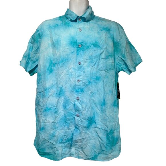 dikotomy blue button up shirt XL - Picture 1 of 6